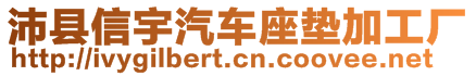 沛縣信宇汽車座墊加工廠