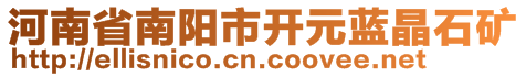 河南省南陽市開元藍晶石礦