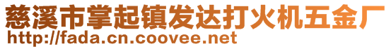 慈溪市掌起鎮(zhèn)發(fā)達打火機五金廠