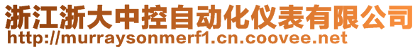 浙江浙大中控自動化儀表有限公司