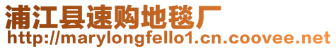 浦江縣速購地毯廠