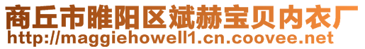 商丘市睢陽區(qū)斌赫寶貝內(nèi)衣廠