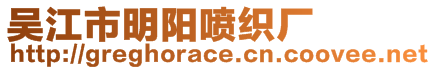 吳江市明陽噴織廠