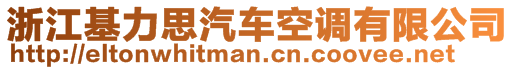 浙江基力思汽車空調(diào)有限公司