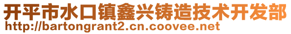 开平市水口镇鑫兴铸造技术开发部