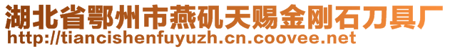 湖北省鄂州市燕磯天賜金剛石刀具廠