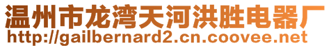 溫州市龍灣天河洪勝電器廠