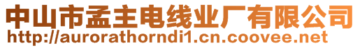 中山市孟主電線業(yè)廠有限公司