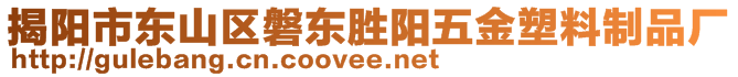 揭阳市东山区磐东胜阳五金塑料制品厂