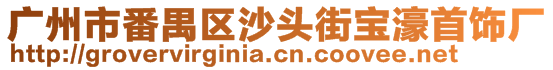 广州市番禺区沙头街宝濠首饰厂