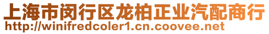 上海市閔行區(qū)龍柏正業(yè)汽配商行