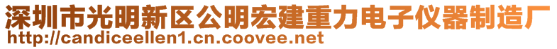 深圳市光明新區(qū)公明宏建重力電子儀器制造廠