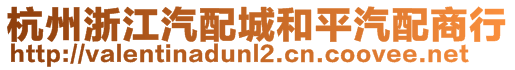 杭州浙江汽配城和平汽配商行