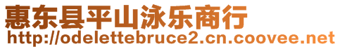 惠東縣平山泳樂商行