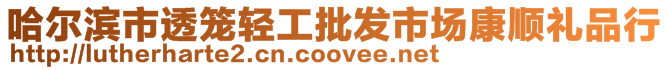 哈爾濱市透籠輕工批發(fā)市場(chǎng)康順禮品行