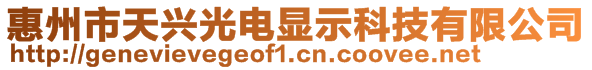 惠州市天興光電顯示科技有限公司