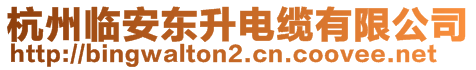 杭州臨安東升電纜有限公司