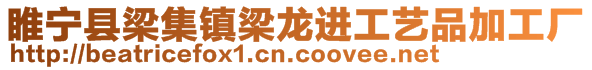 睢寧縣梁集鎮梁龍進工藝品加工廠