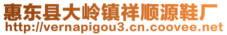 惠东县大岭镇祥顺源鞋厂