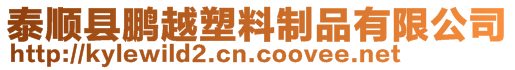 泰順縣鵬越塑料制品有限公司