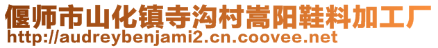 偃師市山化鎮(zhèn)寺溝村嵩陽鞋料加工廠