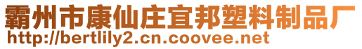 霸州市康仙莊宜邦塑料制品廠