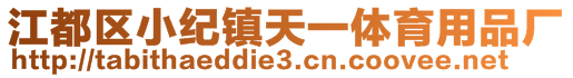 江都區小紀鎮天一體育用品廠