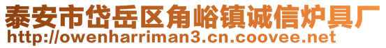 泰安市岱岳區(qū)角峪鎮(zhèn)誠(chéng)信爐具廠