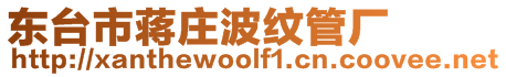 東臺市蔣莊波紋管廠