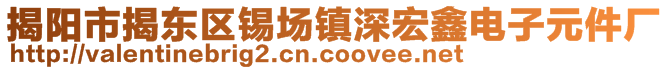 揭陽市揭東區錫場鎮深宏鑫電子元件廠