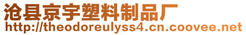 滄縣京宇塑料制品廠