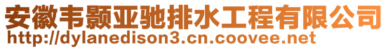 安徽韋顥亞馳排水工程有限公司