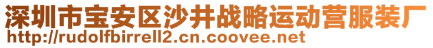 深圳市寶安區(qū)沙井戰(zhàn)略運(yùn)動營服裝廠