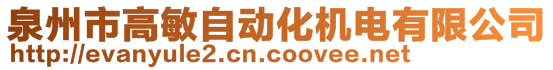 泉州市高敏自動化機電有限公司