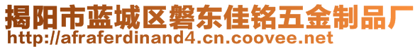 揭陽市藍城區(qū)磐東佳銘五金制品廠