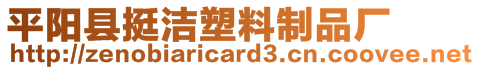平陽縣挺潔塑料制品廠