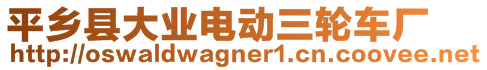 平鄉(xiāng)縣大業(yè)電動三輪車廠