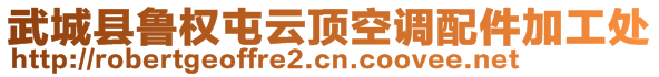 武城縣魯權(quán)屯云頂空調(diào)配件加工處