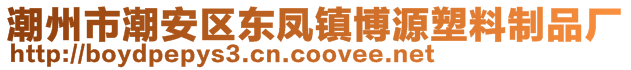 潮州市潮安区东凤镇博源塑料制品厂