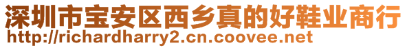 深圳市寶安區(qū)西鄉(xiāng)真的好鞋業(yè)商行