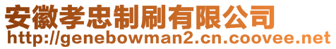 安徽孝忠制刷有限公司