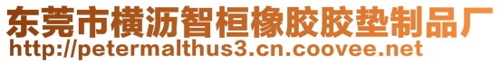 東莞市橫瀝智桓橡膠膠墊制品廠