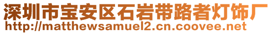 深圳市寶安區(qū)石巖帶路者燈飾廠