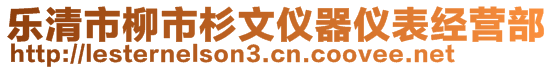 樂清市柳市杉文儀器儀表經(jīng)營部