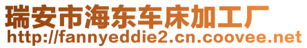 瑞安市海東車(chē)床加工廠