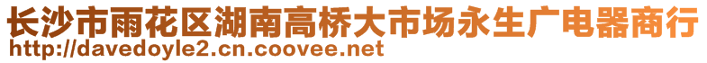 长沙市雨花区湖南高桥大市场永生广电器商行