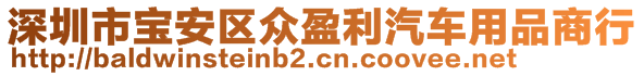 深圳市寶安區(qū)眾盈利汽車用品商行