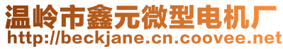 溫嶺市鑫元微型電機(jī)廠