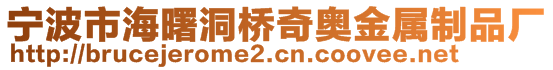 寧波市海曙洞橋奇奧金屬制品廠