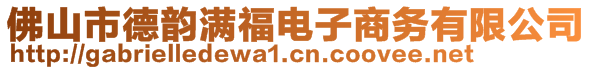 佛山市德韻滿福電子商務(wù)有限公司